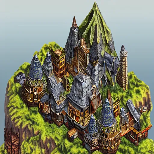 Image similar to dwarven city