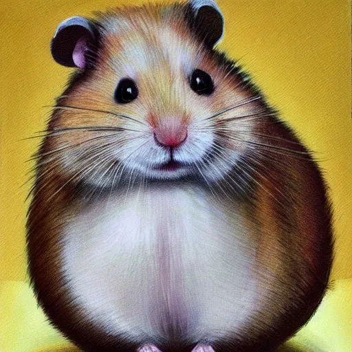 Image similar to portrait of anthropomorphic hamster, realism