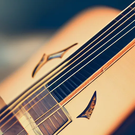 Image similar to a bird playing guitar, photorealistic, depth of field, 4k