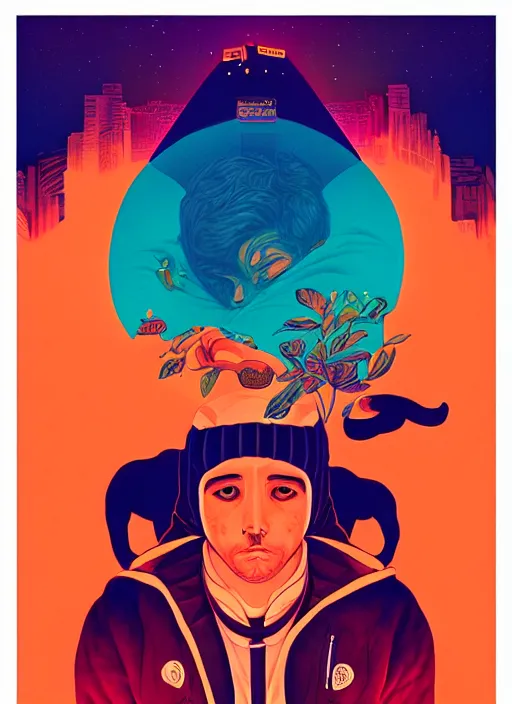 Image similar to concert poster for pedro the lion, tristan eaton, victo ngai, artgerm, rhads, ross draws