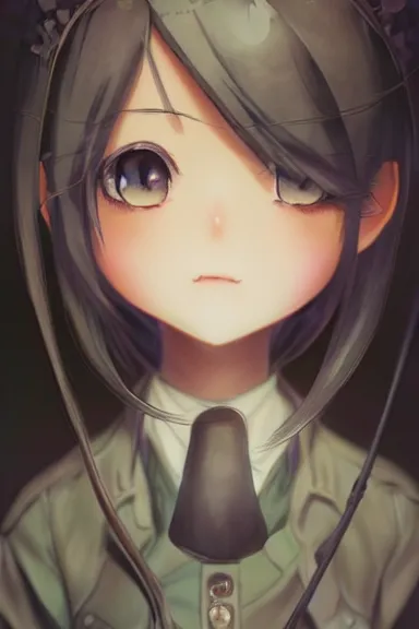 Prompt: beautiful girl made in abyss art style, sharps focus, cute detailed artwork, anatomically correct, soft details, ilya kuvshinov, reflection, perfect composition, wallpaper mobile, illumination, digital art, detailed anime soft face, symmetrical face, western comic, illustration, realistic, nazism, lois van baarle