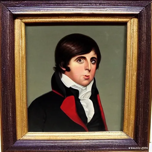 Image similar to regency era painting of a young paul mccartney