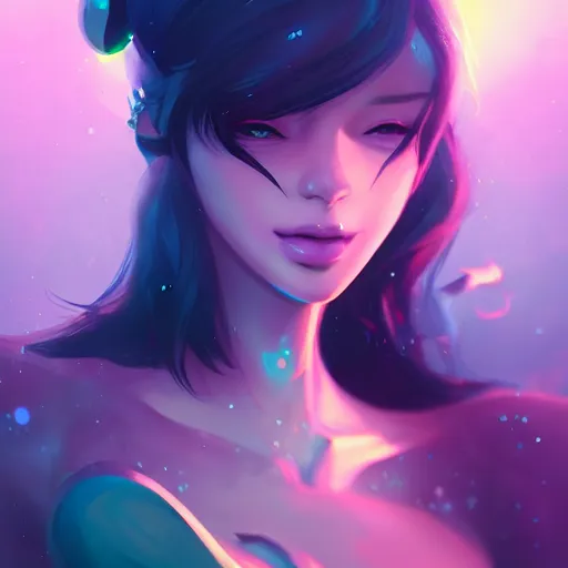 Image similar to a portrait of a beautiful clubber, art by lois van baarle and loish and ross tran and rossdraws and sam yang and samdoesarts and artgerm, digital art, highly detailed, intricate, sharp focus, Trending on Artstation HQ, deviantart, unreal engine 5, 4K UHD image