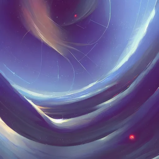 Prompt: the laws of physics break down and there only an infinite present, in which all points in time are equally real. beautiful andreas rocha abstract space illustration trending on artstation