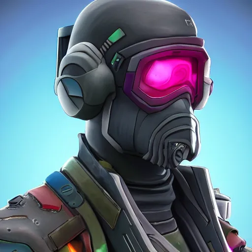 Image similar to cyberpunk mercenary fortnite character