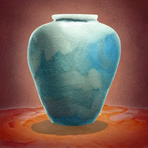 Image similar to impasto neolithic cavepainting terracotta vase greek art watercolors digital 2d vector anime art subterranean airy fresh clouds beautiful droning paintdripping extremely detailed blur