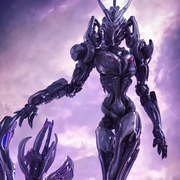 Image similar to extremely detailed ground shot of a giant beautiful stunning goddess anthropomorphic hot robot mecha female dragon, silver sharp streamlined armor, detailed hot maw, glowing Purple LED eyes, looming over, micro pov, vore art, dragon art, warframe fanart, Destiny fanart, macro art, giantess art, furry art, furaffinity, high quality 3D realism, DeviantArt, Eka's Portal, G6