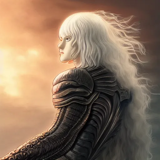 Image similar to griffith from berserk, highly detailed, digital painting, artstation, concept art, sharp focus, illustration