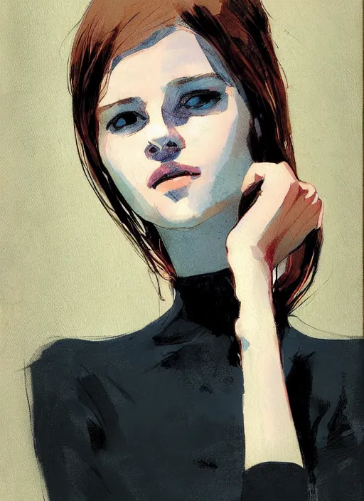 Image similar to a portrait of a pretty young lady by alex maleev