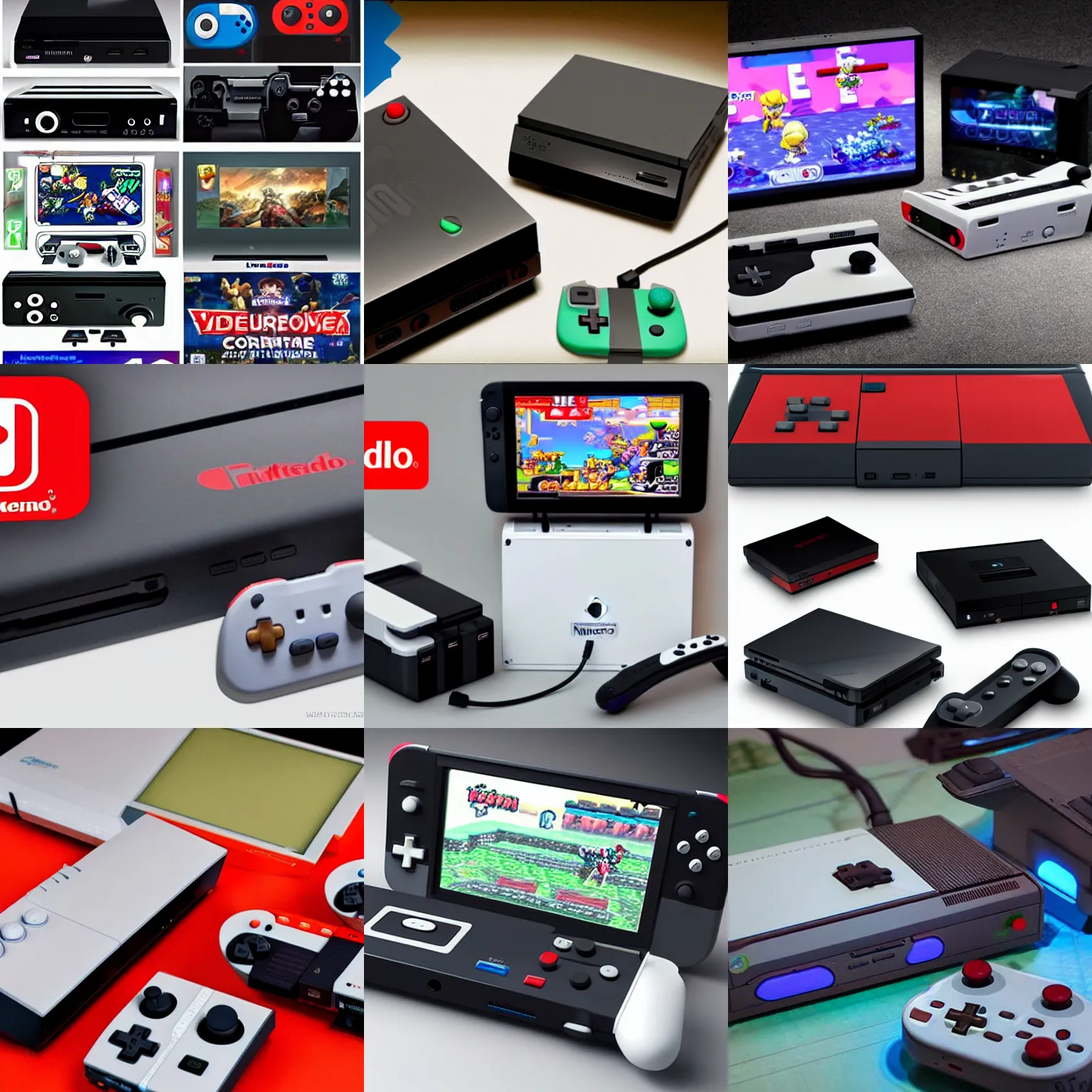 Prompt: nintendo video game consoles in 2 0 3 0