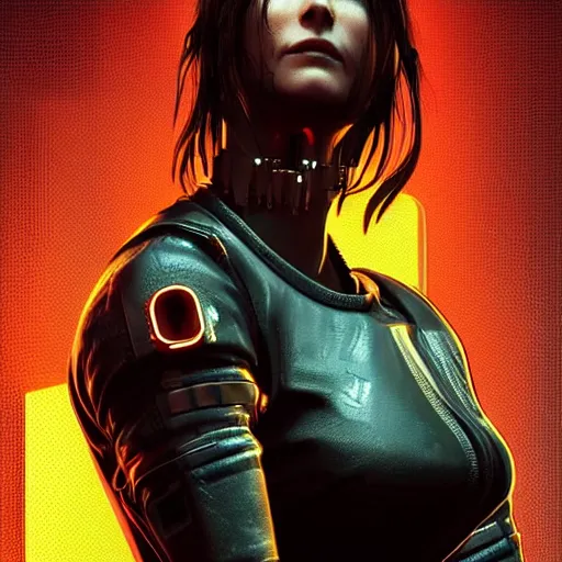 Image similar to portrait of a character from the game cyberpunk 2 0 7 7, by caravaggio, cybernetic implant, award winning, masterpiece, intricate, dramatic light, detailed face, highly detailed, cinematic, asymmetrical, dark