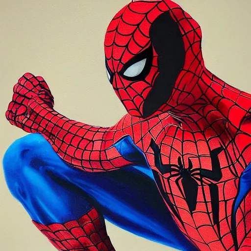 Image similar to spiderman and daredevil, detailed painting