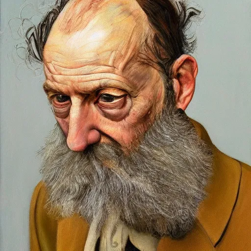 Prompt: high quality high detail painting by lucian freud, hd, warren ellis