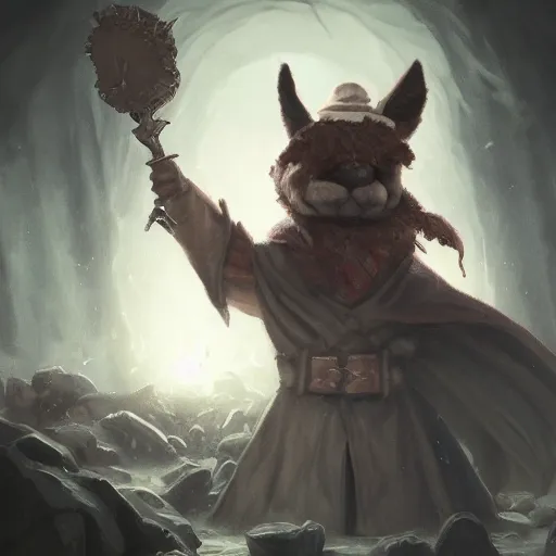 Prompt: Anthropomorphized Alpaca magician casting spell, magic the gathering artwork, cloak, hat, D&D, fantasy, cinematic lighting, centered, symmetrical, highly detailed, digital painting, artstation, concept art, smooth, sharp focus, illustration, volumetric lighting, 8k, art by Akihiko Yoshida and Greg Rutkowski