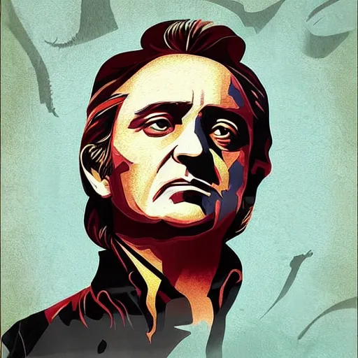 Prompt: fantasy art ultra detailed color johnny cash as a revolutionary war general