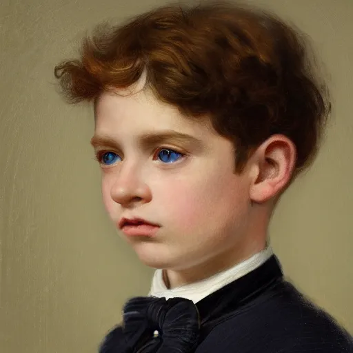 Prompt: A detailed portrait of a face of a victorian boy with azure eyes by johannes wessmark. 45 degree light angle, sunlight. hyperrealistic, 4K HD wallpaper, full color.