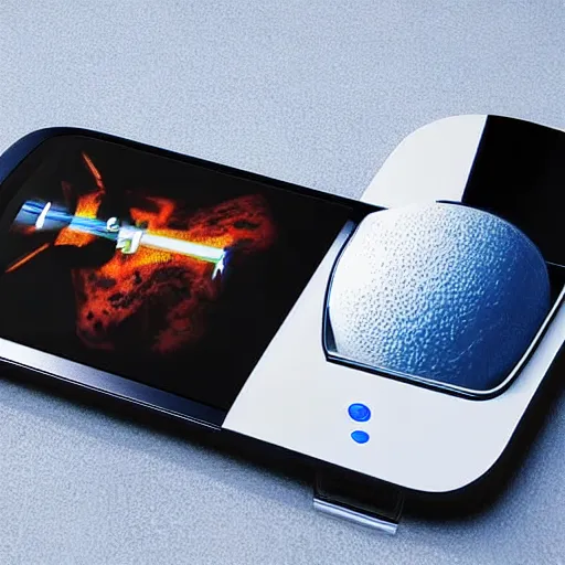 Image similar to a futuristic 3d scanner phone, by apple