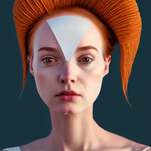 Prompt: portrait of a woman with a bundt pan face, digital art, 8k, trending on artstation