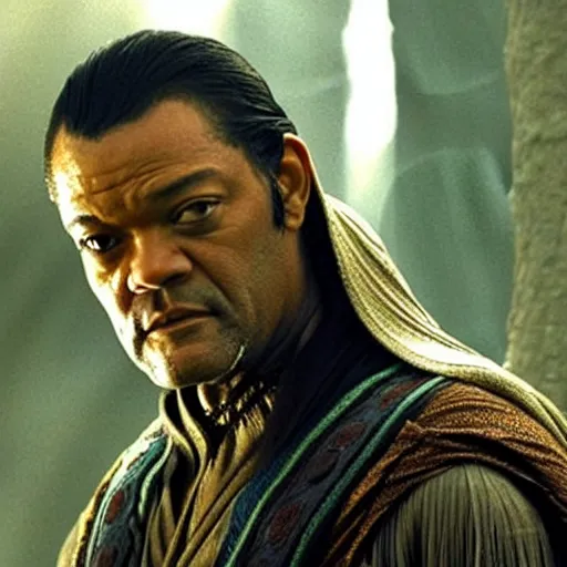 Image similar to Laurence fishburne as Elrond