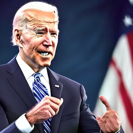 Image similar to a high quality realistic HD photograph of Joe Biden extremely high, intoxicated, tripping on LSD