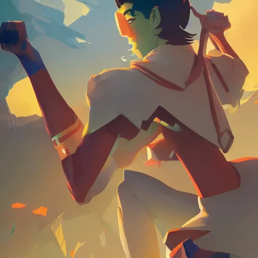 Image similar to hero world rockoa €™ s modern life, behance hd by jesper ejsing, by rhads, makoto shinkai and lois van baarle, ilya kuvshinov, rossdraws global illumination