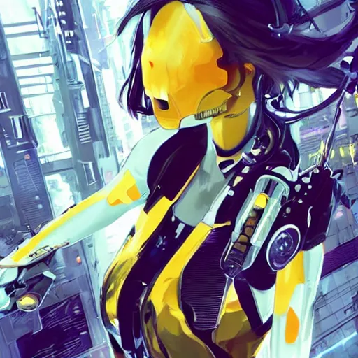 prompthunt: full digital cyberpunk anime!!, shattered cyborg - girl in the  style of arcane!!!, lightning, raining!!, water refractions!!, black long  hair!, biomechanical details, neon background lighting, reflections, wlop,  ilya kuvshinov, artgerm