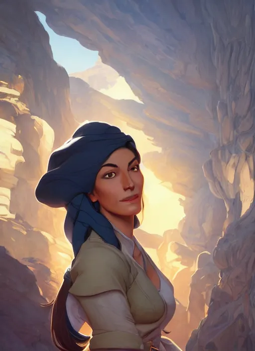 Prompt: ana amari, natural lighting, path traced, highly detailed, high quality, digital painting, by don bluth and ross tran and studio ghibli and alphonse mucha, artgerm
