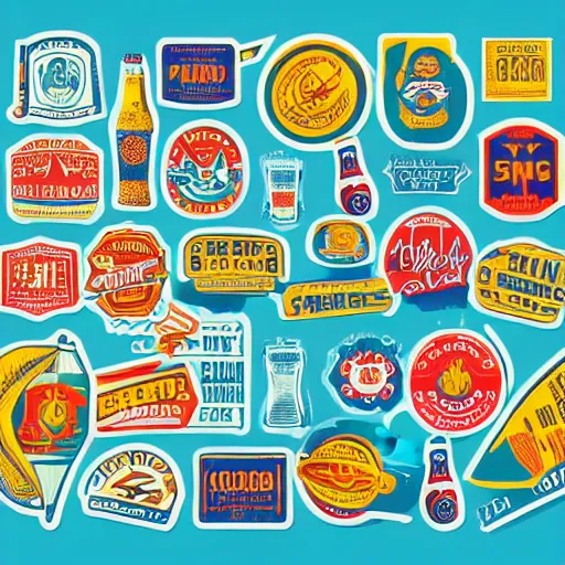 Image similar to Propaganda poster of a beer, sticker, highly detailed, colorful, illustration, smooth and clean vector curves, no jagged lines, vector art, smooth