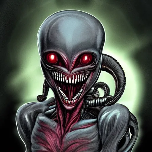 Image similar to xenomorph with a human face!!!