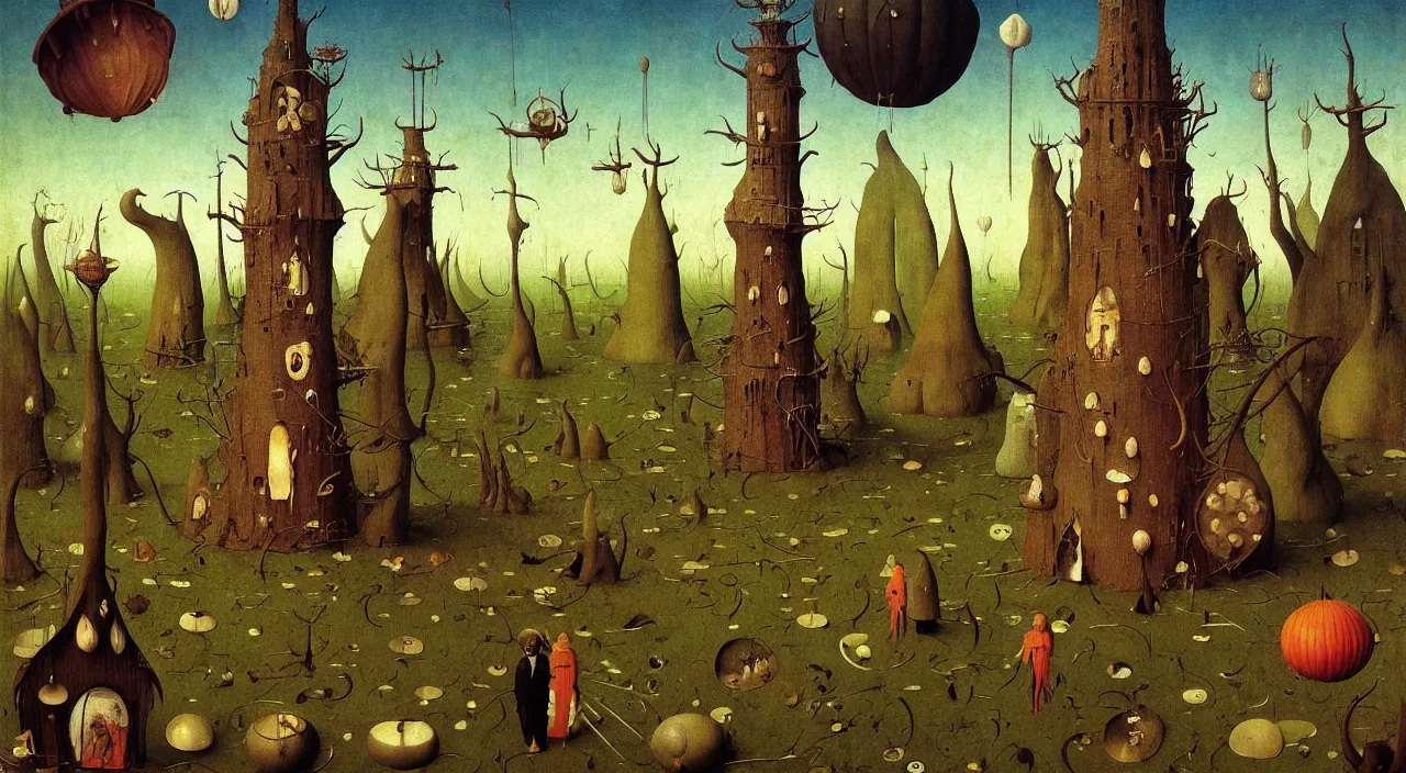 Image similar to single flooded simple!! fungus gourd tower anatomy, very coherent and colorful high contrast masterpiece by norman rockwell franz sedlacek hieronymus bosch dean ellis simon stalenhag rene magritte gediminas pranckevicius, dark shadows, sunny day, hard lighting