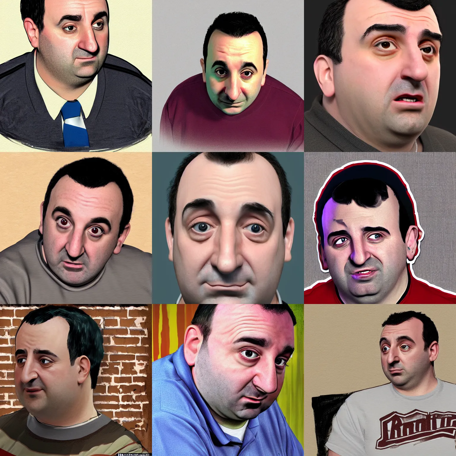 Prompt: Mike Stoklasa from Red Letter Media, bored , beautiful trending detailed photorealistic