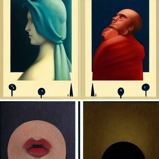 Image similar to the true meaning of infinite by Raphael, Hopper, and Rene Magritte. detailed, romantic, enchanting, trending on artstation.