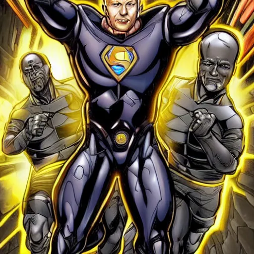 Image similar to lex luthor as cyborg, realistic