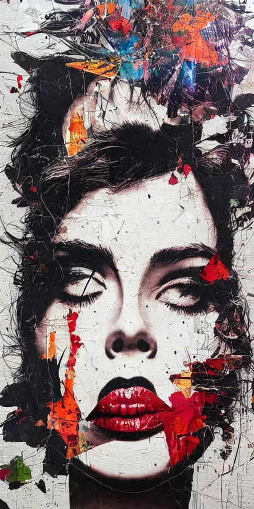 Prompt: lonely woman, sleeping alone, 1 9 8 0's disco by sandra chevrier