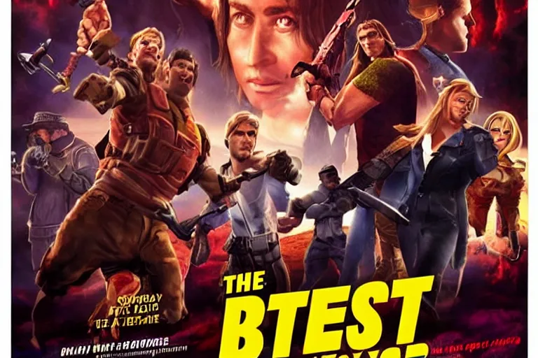 Prompt: movie poster for the all - time best ultimate award winning video game