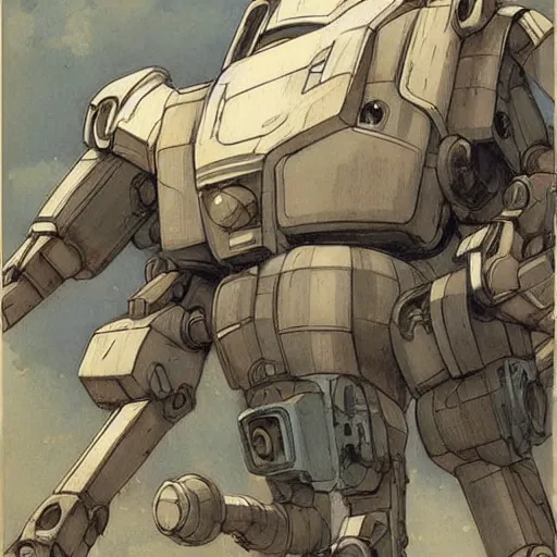 Image similar to mecha (((((((((((giant retro human shaped robot. Iron giant))))))))))) . muted colors. by Jean-Baptiste Monge !!!!!!!!!!!!!!!!!!!!!!!!!!!!!!!!!!!!!!!!