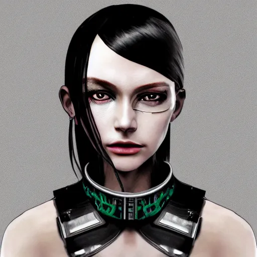 Prompt: detailed realistic female character cyberpunk wearing thick steel collar around neck, realistic, art, beautiful, 4K, collar, choker, collar around neck, punk, artstation, detailed, female, woman, choker, cyberpunk, neon, punk, collar, choker, collar around neck, thick collar, choker around neck, wearing choker, wearing collar, face, beautiful, cyberpunk,