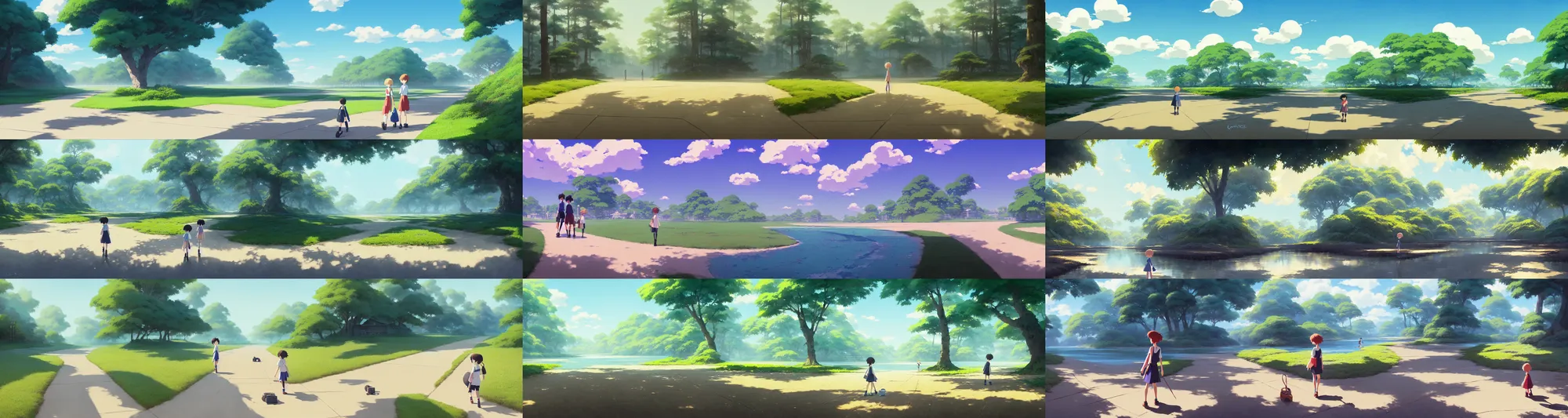 prompthunt: a beautiful screenshot from the mystical and nostalgic anime by  Hayao Miyazaki and Makoto Shinkai called My Grandfather, in the anime film  Kimi no na wa, trending on pixiv