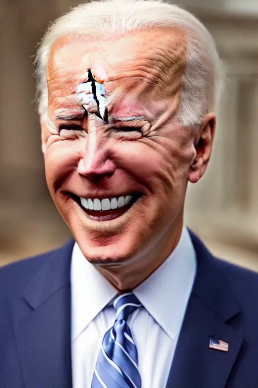 Image similar to a cross hybrid between joe biden and donald trump, hyper detailed, realistic, photography, journalism, 4 k