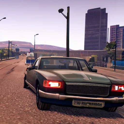 Image similar to promotional screenshot of grand theft auto videogame set in scotland