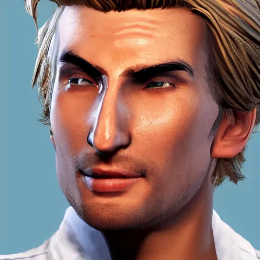 Image similar to closeup of handsome gigachad XQC as a GTA character in a loading screen