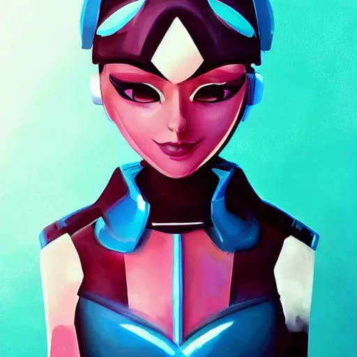 Prompt: “Flawless painting of futuristic animatronic girl by concept art, wisdom, style of teenage robot girl, enlightment, illumination, ultra detailed face and eyes, ancient symbols, digital art, HD Quality, Artstation, UHD 4K image”