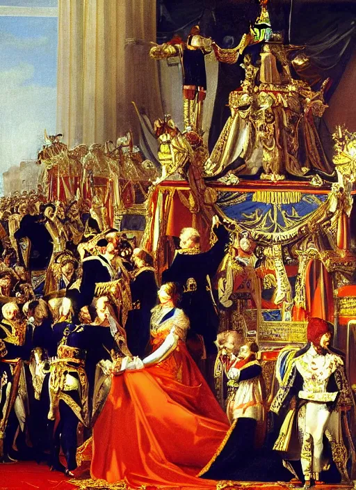 Image similar to the coronation of napoleon painting