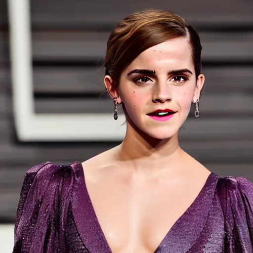 Image similar to Emma Watson doing the Fortnite Default dance, hyperrealistic, 8k UHD, studio photography, high quality, high detail, stunning lighting