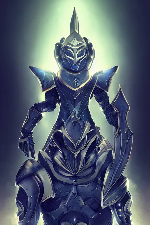 Image similar to helmet armor guardian destiny in witch queen illumination ray tracing hdr fanart arstation by sung choi robot ninja mask and eric pfeiffer and gabriel garza and casper konefal