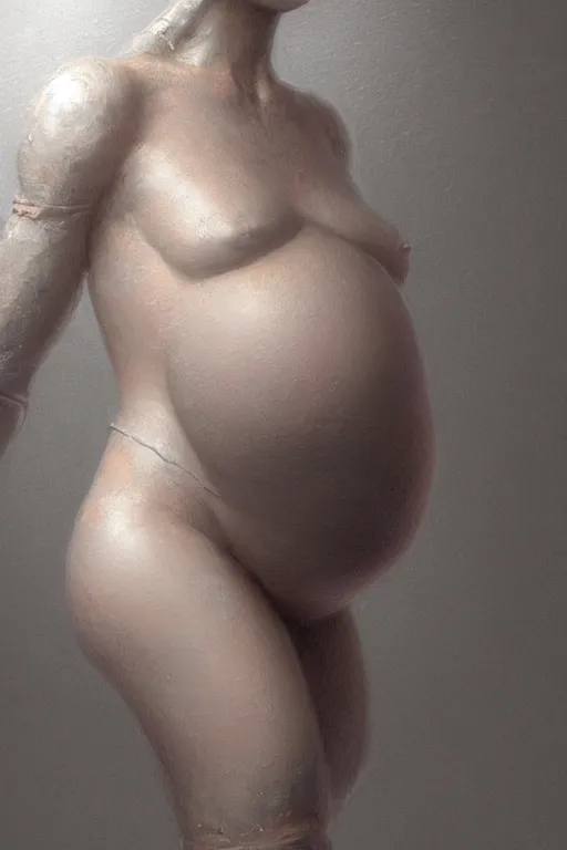 Image similar to robot pregnant with a human, natural lighting, ultra rendered extreme realism and detail, 8 k, highly detailed, realistic, hyper realistic, in the style of greg rutkowski, by artgerm, by gustave dore, by marco turini, photorealistim, sharp focus, majestic, artstation,