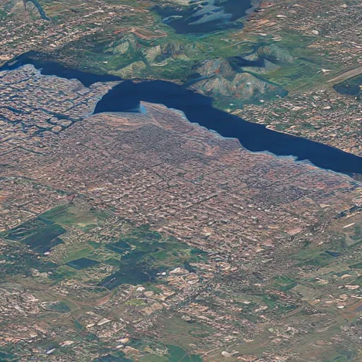 Image similar to Satellite image of Missoula, Montana, Google Maps Style satellite image