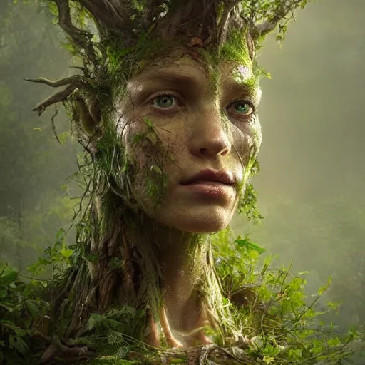 Image similar to photo realistic image of a ent, stunning 3 d render inspired art by istvan sandorfi and greg rutkowski, perfect facial symmetry, realistic, highly detailed attributes and atmosphere, dim volumetric cinematic lighting,