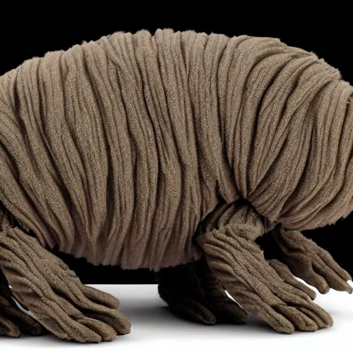 Image similar to Large tardigrade with fur, highly detailed, 8k