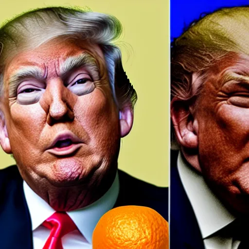 Prompt: trump as an orange